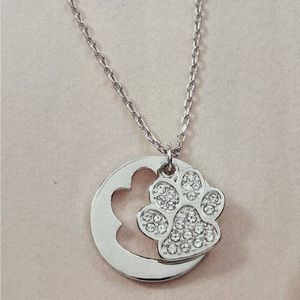 Paws Off Necklace by Touchstone Crystal Swarovski perfect for pet lovers!